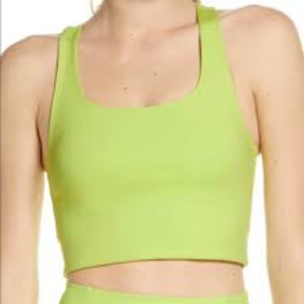 Girlfriend Collective Paloma Bra in Lime